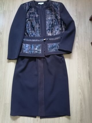 Traje señora de falda y chaqueta T48