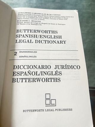 Diccionario juridico Ingles español Lexis