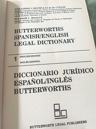 Diccionario juridico Ingles español Lexis