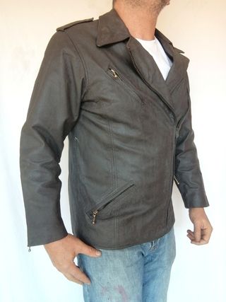 Chaqueta cuero auténtico XXL mujer Medidas indicad