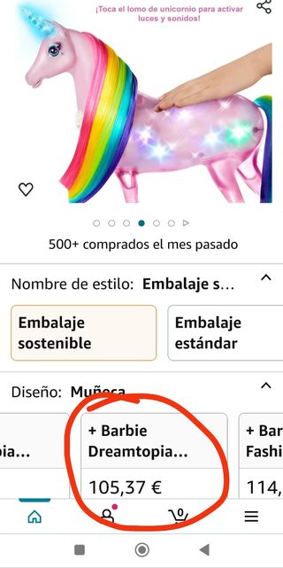 Caballo Barbie dreamtopia