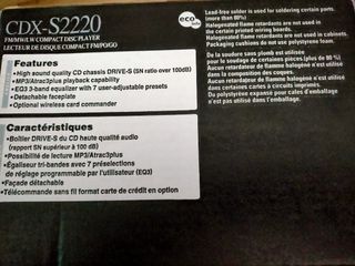 Sony CDX Lector MP3 coche