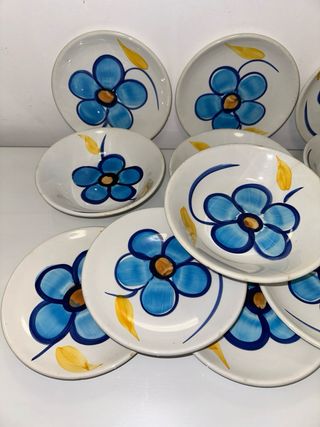 Antico set piatti di Gualdo Tadino