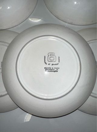 Antico set piatti di Gualdo Tadino
