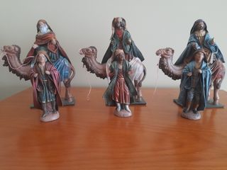Reyes magos belen nacimiento barro