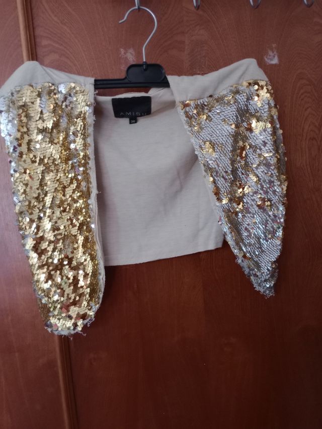 Chaleco brillantes lentejuelas