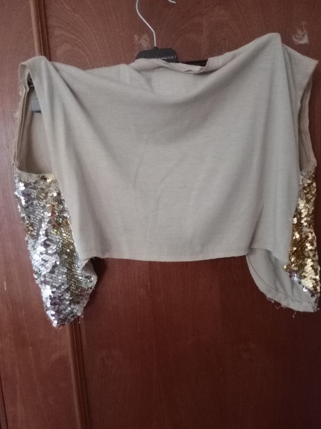 Chaleco brillantes lentejuelas