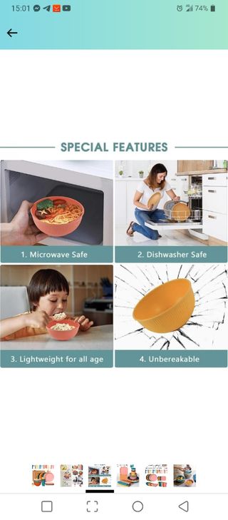 Vajilla camping 6 servicios 54 servicios