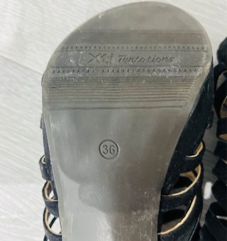 🎈 Sandalias de tacón terciopelo negras.Solo envio🎈