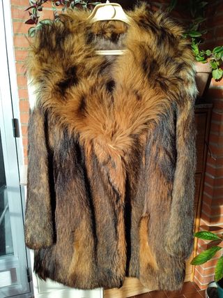 Chaquetón vintage de piel