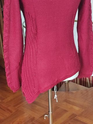Maglione donna bordeaux. Zara . S