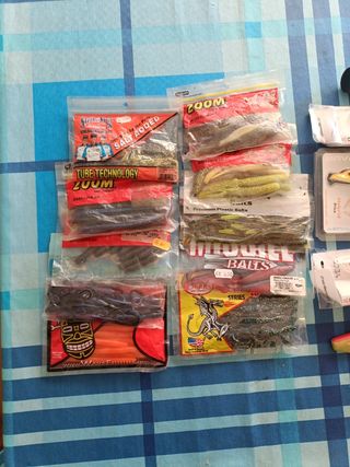 Lote de vinilos de pesca y swimbait 