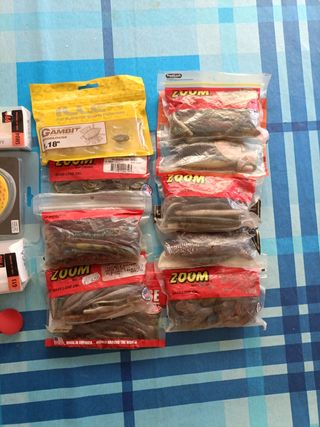 Lote de vinilos de pesca y swimbait 