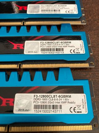Memoria RAM Gskill RipJaws 6 gigas