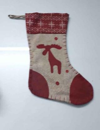 Adornos Navidad. Bota Papa Noel