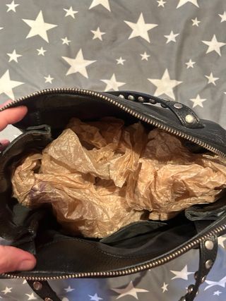 bolso negro piel