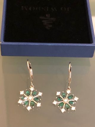 Pendientes plata baño oro y circonitas NUEVOS