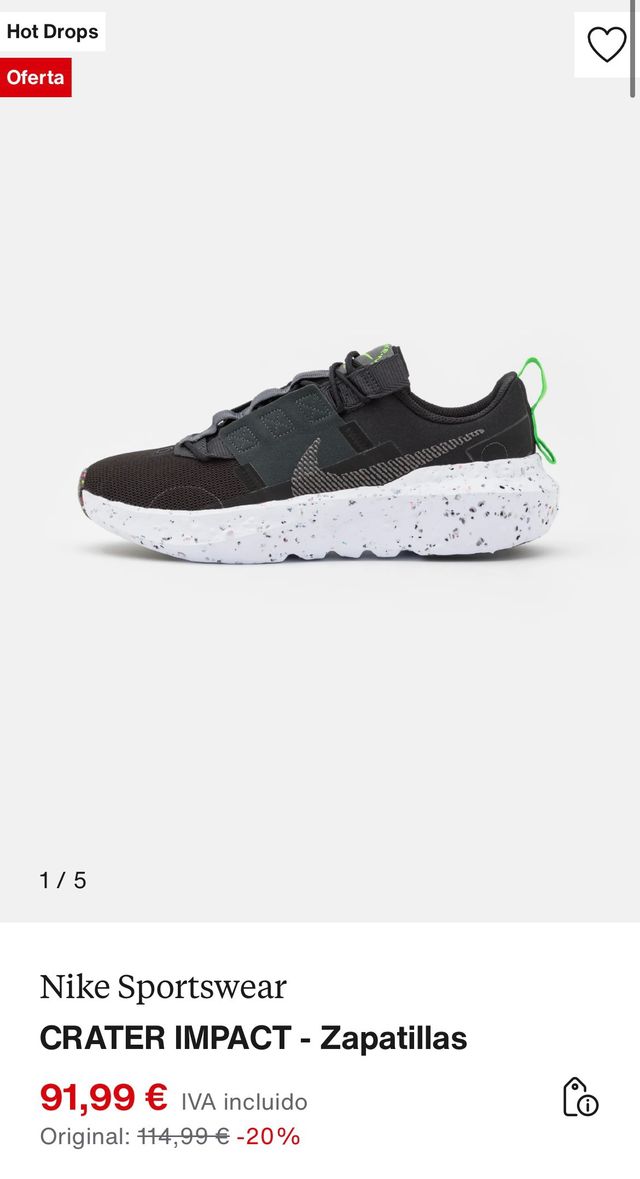 NIKE.CRATER IMPACT - Zapatillas 40/8,5