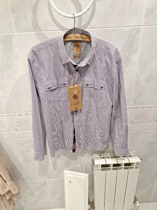 Camisa hombre L code bleu jeans