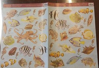 Laminas para decoupage , restos de tienda