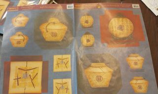 Laminas para decoupage , restos de tienda