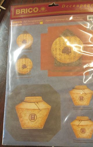 Laminas para decoupage , restos de tienda