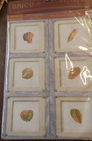 Laminas para decoupage , restos de tienda