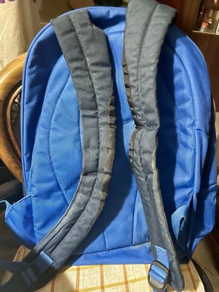 mochila nike gris/azul muy resistente 