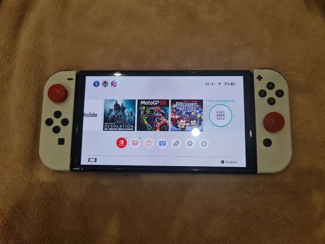 Nintendo switch oled con juegos