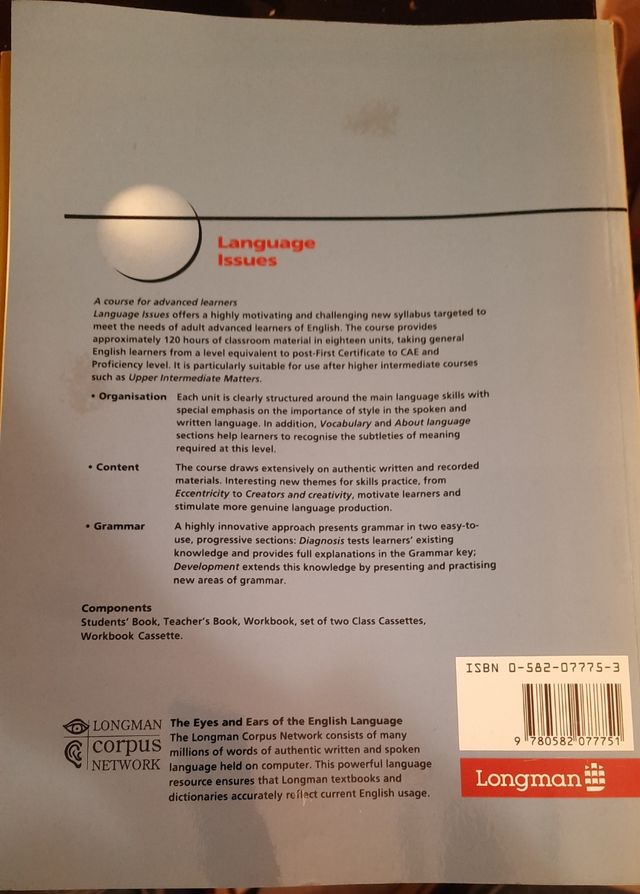 Language issues. Student book