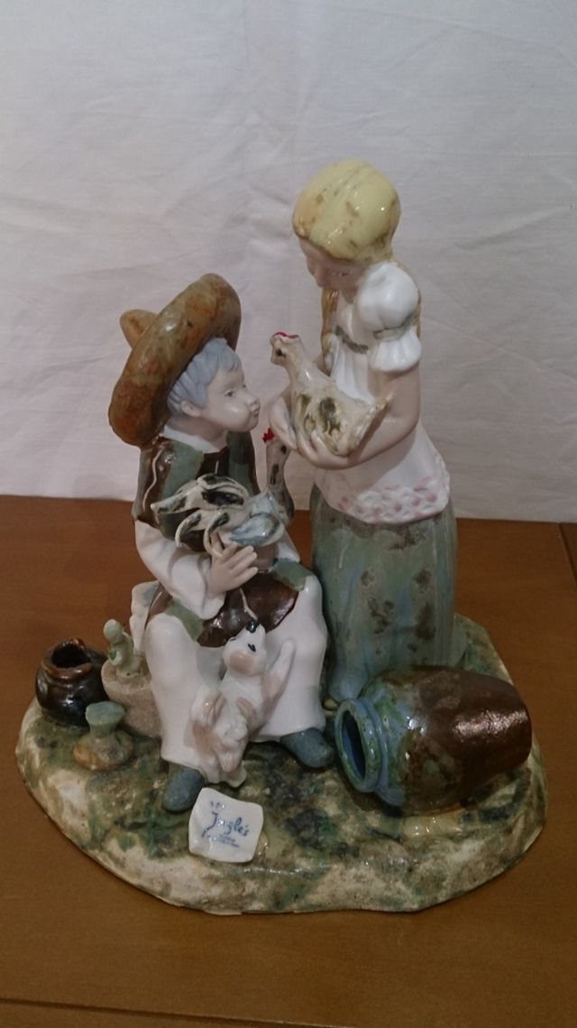 Figura de Porcelana Vintage Inglés de Valencia