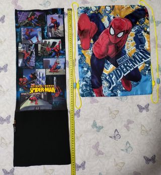 Buff - Tubular( braga ) + Bolsa saco Spiderman