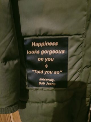 BSB: Parka verde mujer.