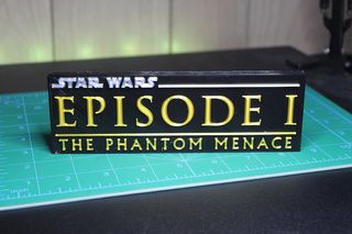 Letrero Star Wars Episodio 1