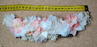 Tocado de comunión o ceremonia. Flor pelo.