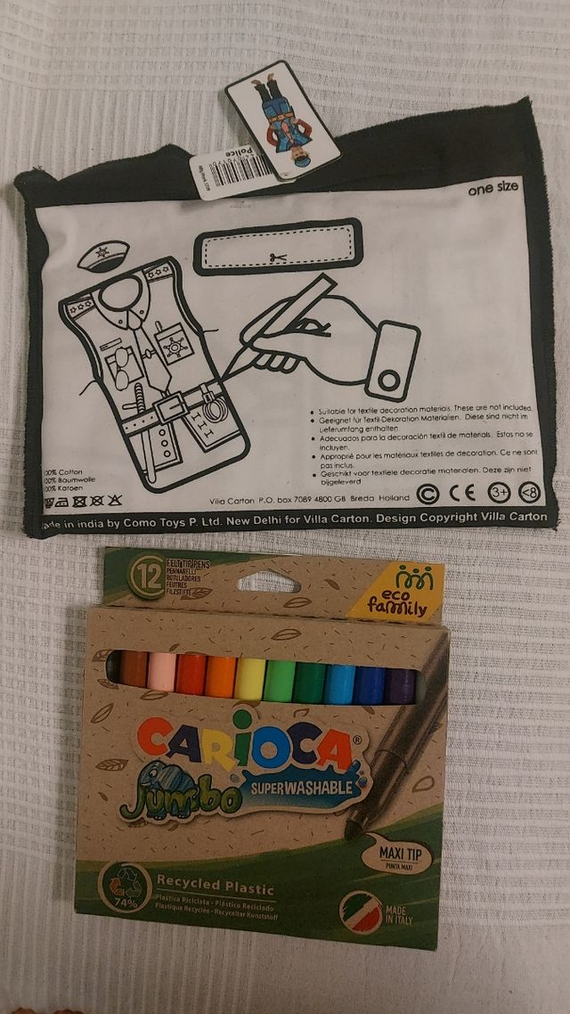 Disfraz policia + rotuladores NUEVO!