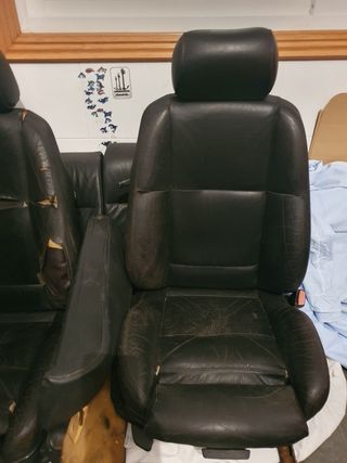 Asientos sport bmw e36 coupe cuero y tela