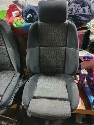 Asientos sport bmw e36 coupe cuero y tela