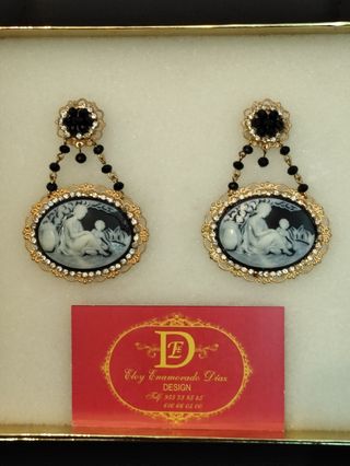 Pendientes flamenca estilo vintage