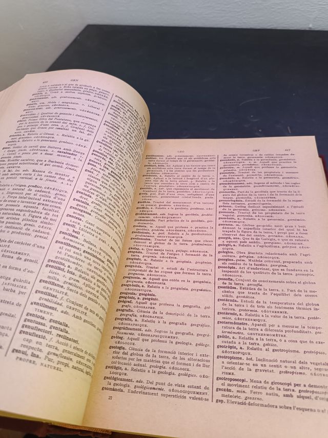 PAL·LAS DICCIONARI CATALÀ - FRANCÈS. AÑOS 30