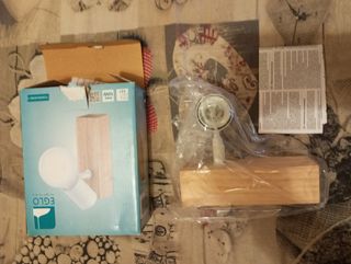 Portalampada colore legno