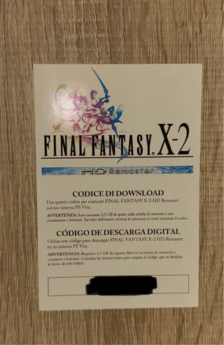 Final fantasy X y X-2 Psvita