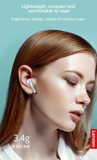 AURICULARES BT5.2 LENOVO THINKPLUS WHITE