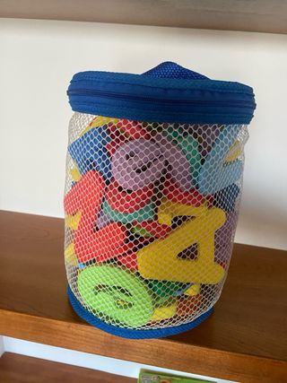 Letras goma eva para el baño