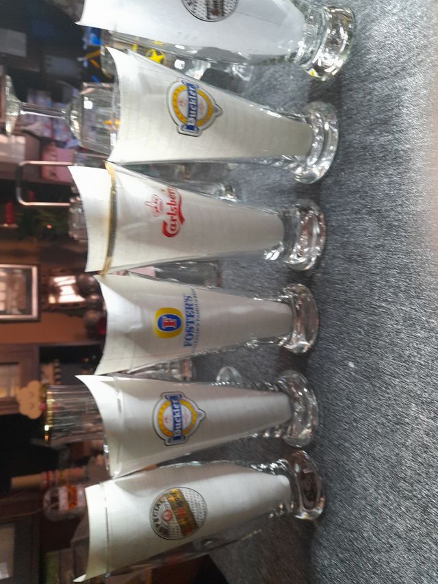 6 vasos cerveza colección