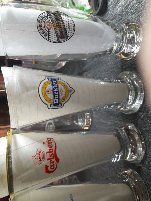 6 vasos cerveza colección