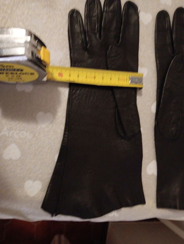 Guanti pelle donna vintage