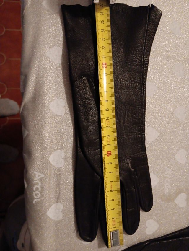 Guanti pelle donna vintage