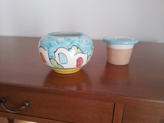 D'acunto Vietri decorato a mano vaso