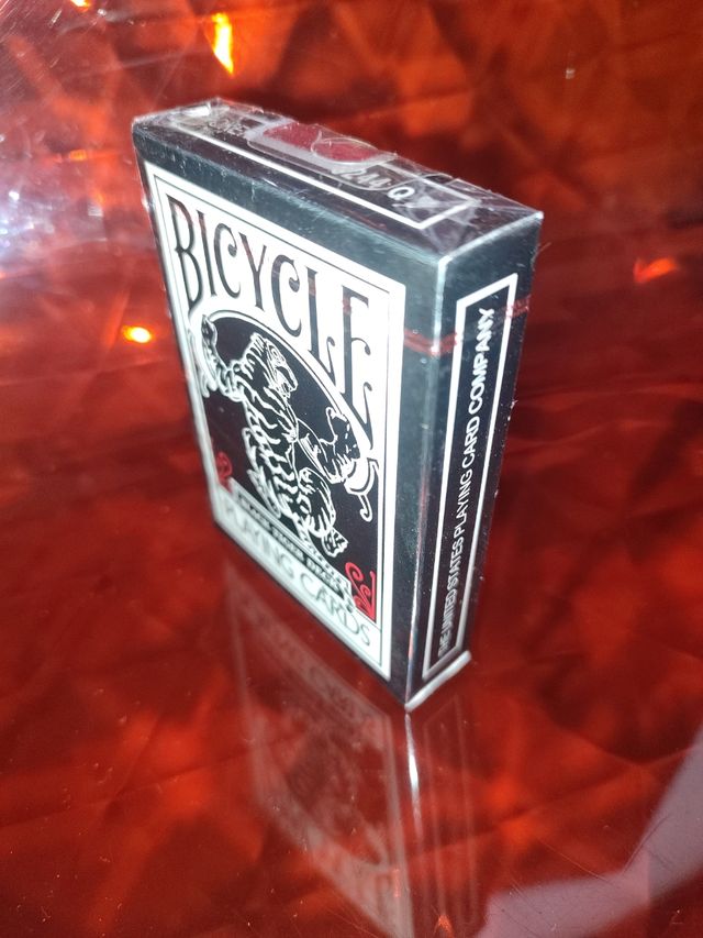 Bicycle black Tiger deck